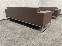 2x layla by boss design - design sofa - bruin leder - afbeelding 11 van  19