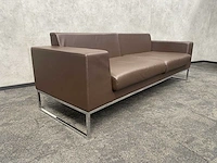 2x layla by boss design - design sofa - bruin leder - afbeelding 12 van  19
