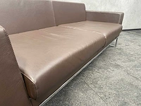 2x layla by boss design - design sofa - bruin leder - afbeelding 18 van  19