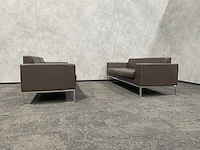 2x layla by boss design - design sofa - bruin leder - afbeelding 1 van  19