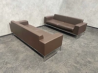 2x layla by boss design - design sofa - bruin leder - afbeelding 3 van  19