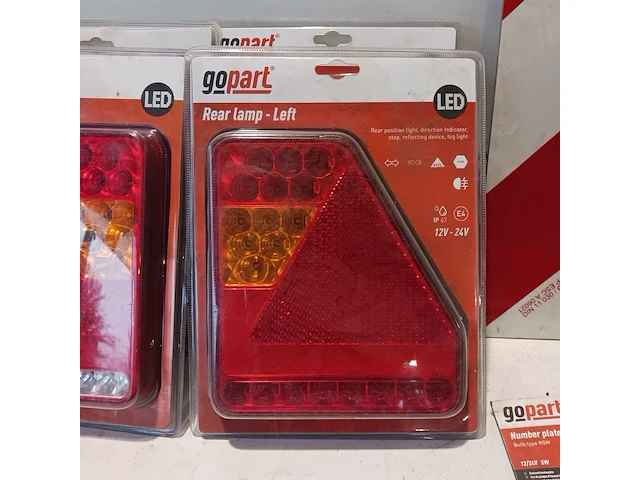 2x led achterlichten set, gopart, 12-24v - afbeelding 8 van  14