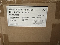 2x led flood light flu 150w 5700k ip66 ellipz lighting - afbeelding 3 van  3