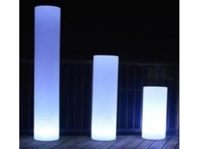 2x led pilaar vierkant 40x40x115, sanderz, wit, 2025 - afbeelding 1 van  3