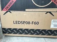 2x led ronde spiegel touchscreen dimbaar 60 cm aquamarin, ledsp08-f60 - afbeelding 2 van  4