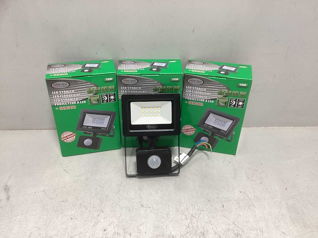 (2x) led straler flat 10w smd+sensor - afbeelding 1 van  3