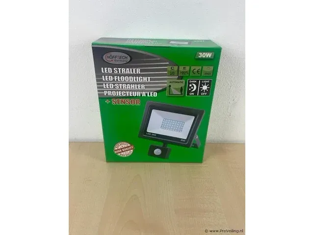 2x led straler + sensor 30 watt - afbeelding 1 van  2