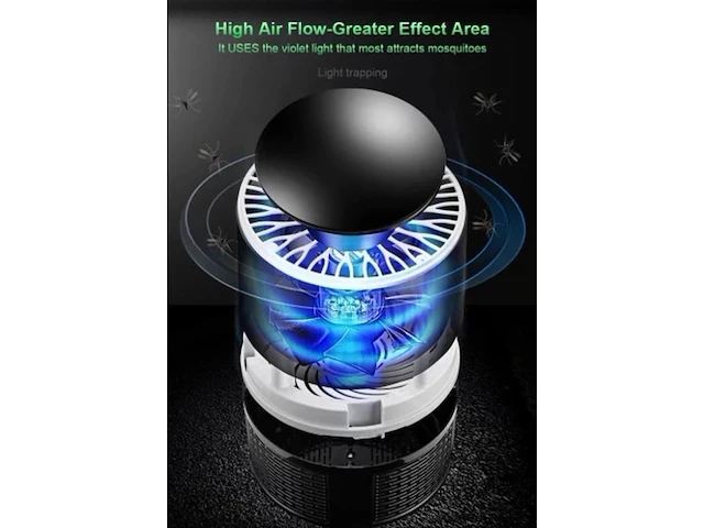 2x licht & vacuüm mosquito killer lamp - afbeelding 6 van  7