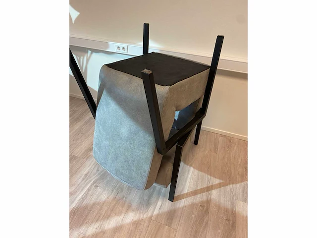 2x lounge fauteuil grijs, zwart - afbeelding 7 van  8
