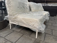 2x loungestoel 80x80x70 cm artie, (gebroken) wit, beige - afbeelding 5 van  9