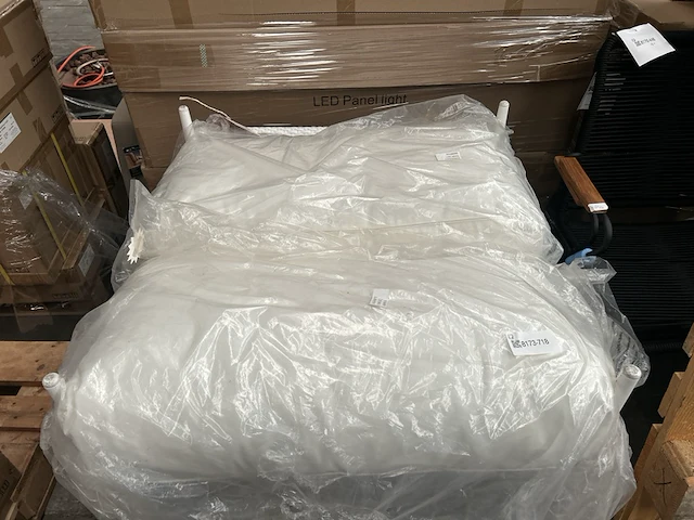 2x loungestoel 80x80x70 cm artie, (gebroken) wit, beige - afbeelding 4 van  16