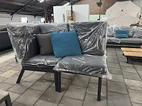 2x loungestoel lux outdoor living, antraciet - afbeelding 1 van  7