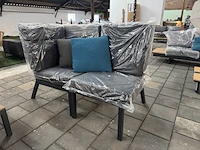 2x loungestoel lux outdoor living, antraciet - afbeelding 2 van  7