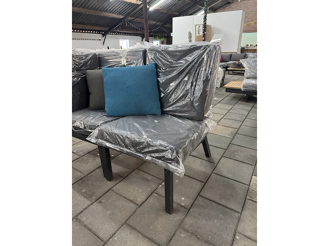 2x loungestoel lux outdoor living, antraciet - afbeelding 3 van  7