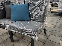 2x loungestoel lux outdoor living, antraciet - afbeelding 3 van  7