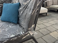 2x loungestoel lux outdoor living, antraciet - afbeelding 4 van  7