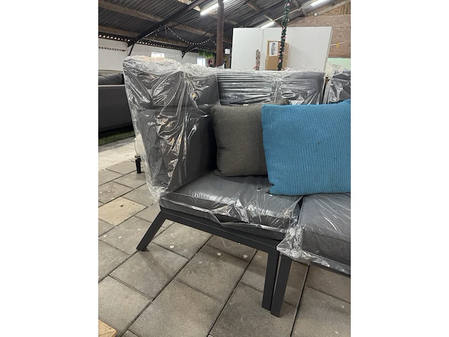 2x loungestoel lux outdoor living, antraciet - afbeelding 5 van  7