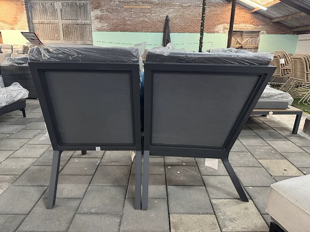 2x loungestoel lux outdoor living, antraciet - afbeelding 6 van  7