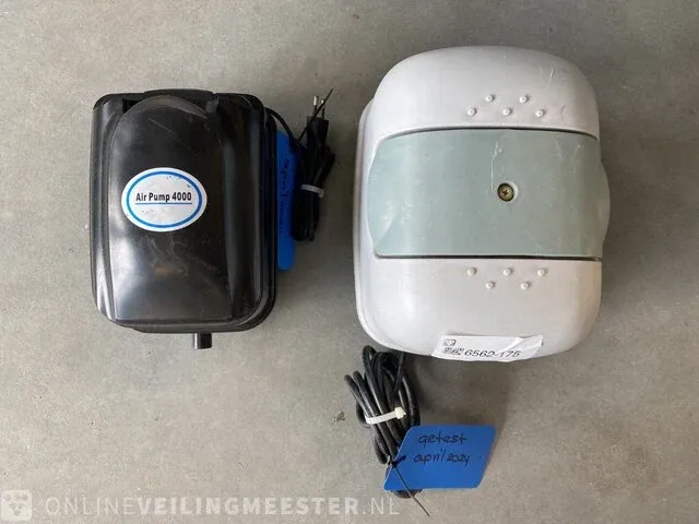 2x luchtpomp dy + airpump 4000 aquaforte - afbeelding 1 van  4