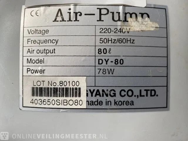 2x luchtpomp dy + airpump 4000 aquaforte - afbeelding 2 van  4