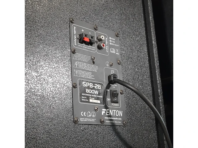 2x luidspreker, fenton, spd-28, 2019 - afbeelding 12 van  12