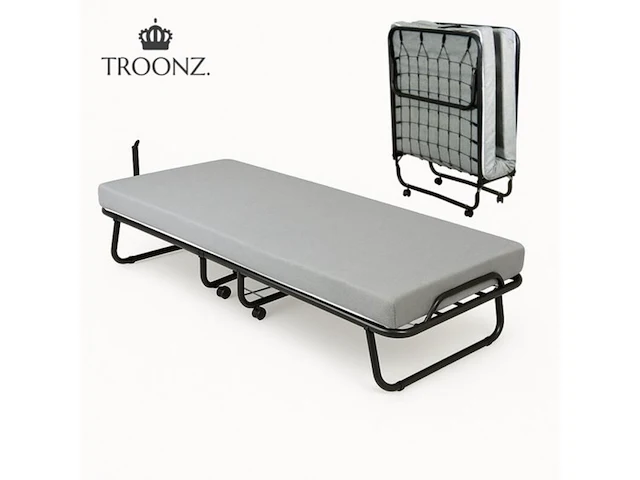 2x luxe opklapbed, vouwbed met matras 80x190 troonz, venetia royal - afbeelding 1 van  8