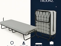 2x luxe opklapbed, vouwbed met matras 80x190 troonz, venetia royal - afbeelding 2 van  8
