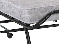 2x luxe opklapbed, vouwbed met matras 90x190, lea - afbeelding 2 van  4
