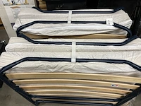 2x luxe opklapbed/vouwbed met matras 90x190 - afbeelding 3 van  4