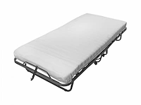 2x luxe opklapbed/vouwbed met matras 90x210 troonz, verona deluxe - afbeelding 1 van  4
