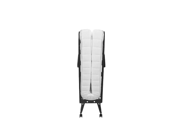 2x luxe opklapbed/vouwbed met matras 90x210 troonz, verona deluxe - afbeelding 2 van  4