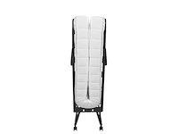 2x luxe opklapbed/vouwbed met matras 90x210 troonz, verona deluxe - afbeelding 2 van  4