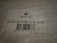 2x luxe opklapbed/vouwbed met matras 90x210 troonz, verona deluxe - afbeelding 4 van  4