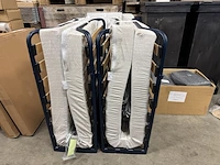 2x luxe opklapbed/vouwbed met matras - afbeelding 1 van  2