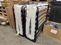 2x luxe opklapbed/vouwbed met matras - afbeelding 2 van  2