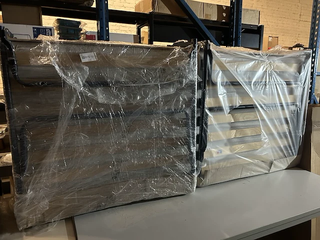 2x luxe opklapbed/vouwbed met matras - afbeelding 1 van  3