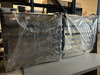 2x luxe opklapbed/vouwbed met matras - afbeelding 1 van  3