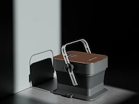 2x luxe voetenbad met massage, opvouwbaar lunasea, foot bath k1 - afbeelding 3 van  3