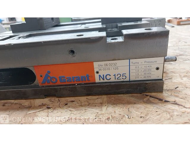 2x machine werkstukklem garant, nc125 - afbeelding 9 van  9