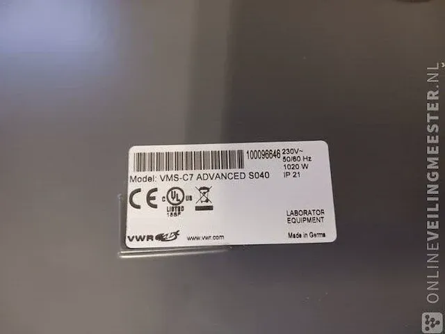 2x magneetroerder met verwamingsplaat vwr advanced, vms-c7 - afbeelding 7 van  8