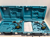 (2x) makita accu schroefmachine ddf 453 in koffer - afbeelding 1 van  1