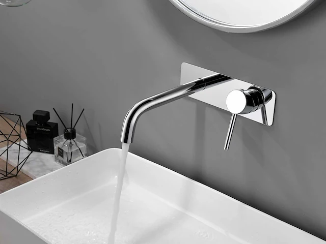 2x mawialux inbouw muurkraan - chroom - afbeelding 2 van  9