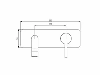 2x mawialux inbouw muurkraan - chroom - afbeelding 7 van  9