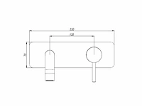 2x mawialux inbouw muurkraan - chroom - afbeelding 8 van  9