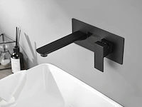 2x mawialux inbouw wastafelkraan - digitaal display - mat zwart - afbeelding 3 van  6