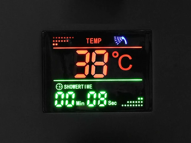 2x mawialux inbouw wastafelkraan - digitaal display - mat zwart - afbeelding 4 van  6