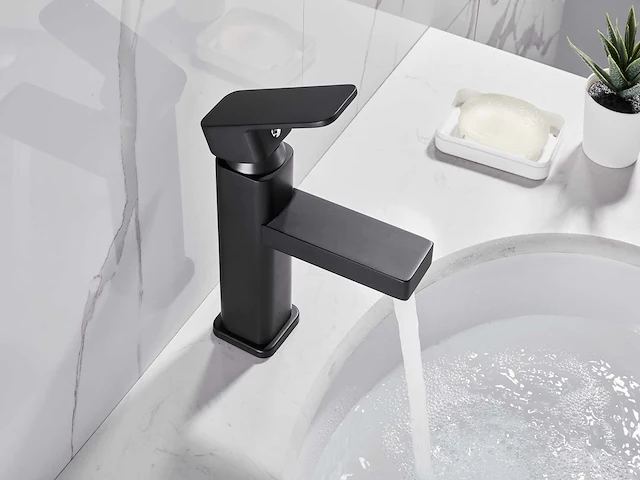 2x mawialux wastafelkraan - mat zwart - afbeelding 30 van  32