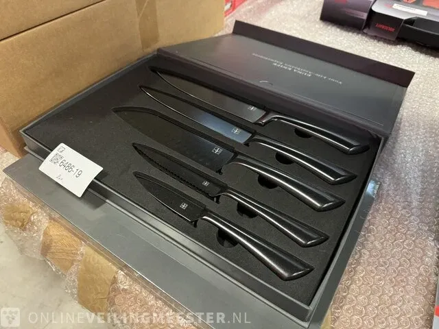 2x messenset zwart - afbeelding 1 van  3