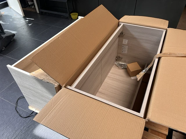 2x meubelonderkasten, licht eiken - afbeelding 3 van  3
