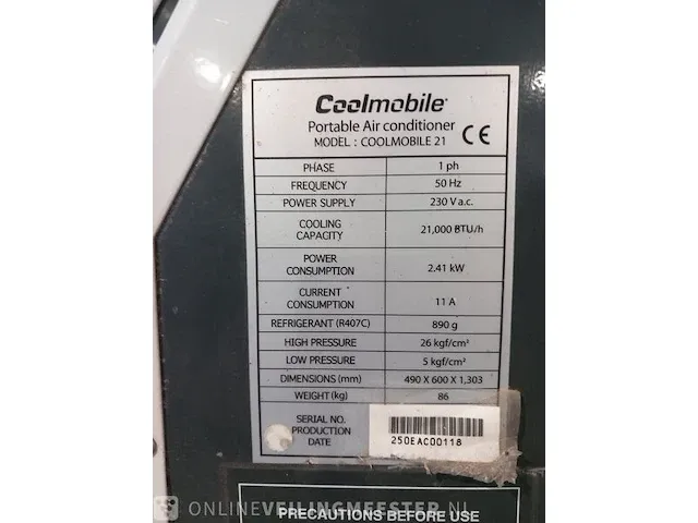 2x mobiele airco gree, coolmobile - afbeelding 9 van  19